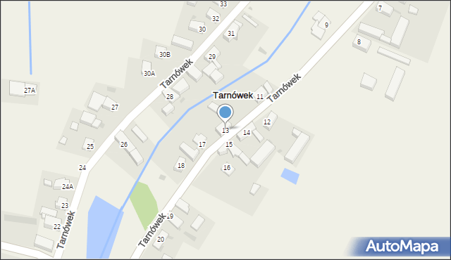 Tarnówek, Tarnówek, 13, mapa Tarnówek