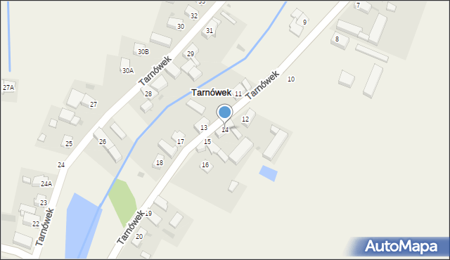 Tarnówek, Tarnówek, 14, mapa Tarnówek