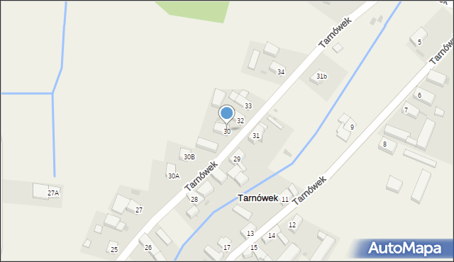 Tarnówek, Tarnówek, 30, mapa Tarnówek