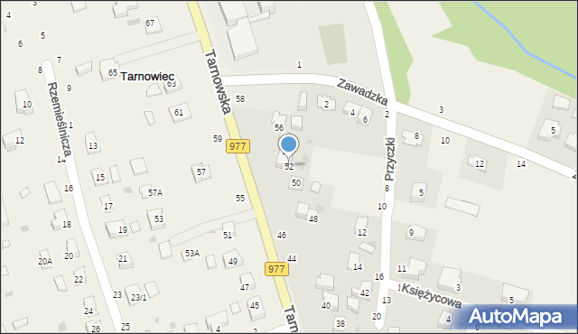 Tarnowiec, Tarnowska, 52, mapa Tarnowiec