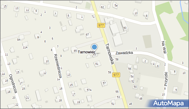 Tarnowiec, Tarnowska, 63, mapa Tarnowiec