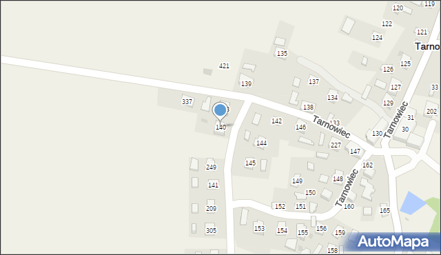 Tarnowiec, Tarnowiec, 140, mapa Tarnowiec