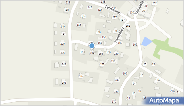 Tarnowiec, Tarnowiec, 154, mapa Tarnowiec