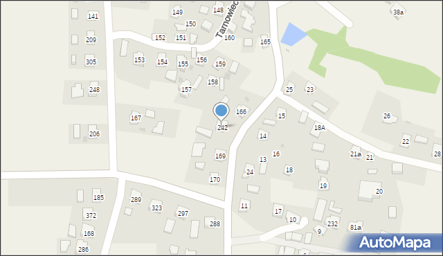 Tarnowiec, Tarnowiec, 242, mapa Tarnowiec