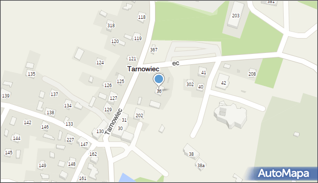 Tarnowiec, Tarnowiec, 36, mapa Tarnowiec