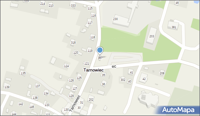 Tarnowiec, Tarnowiec, 367, mapa Tarnowiec