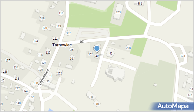 Tarnowiec, Tarnowiec, 40, mapa Tarnowiec