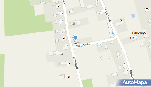 Tarnowiec, Tarnowiec, 29a, mapa Tarnowiec