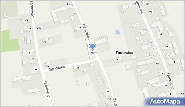 Tarnowiec, Tarnowiec, 36, mapa Tarnowiec