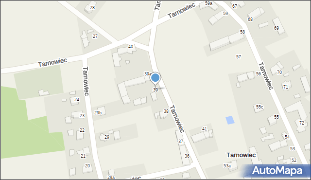 Tarnowiec, Tarnowiec, 39, mapa Tarnowiec