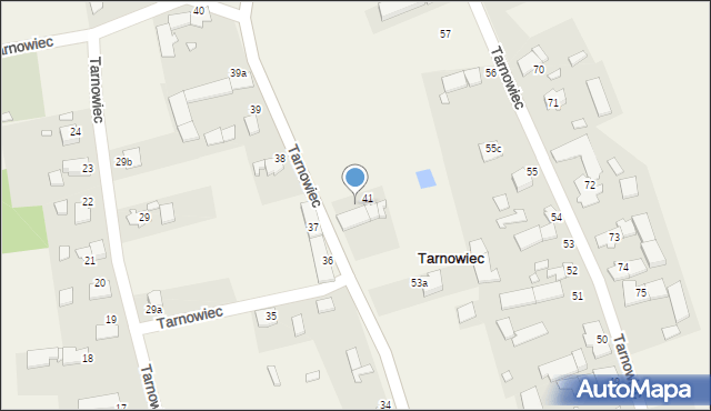 Tarnowiec, Tarnowiec, 41a, mapa Tarnowiec