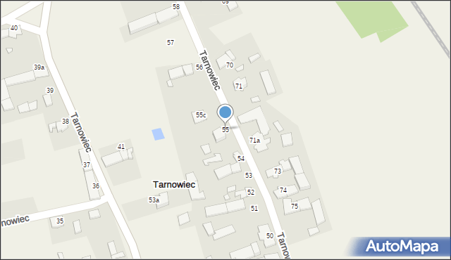 Tarnowiec, Tarnowiec, 55, mapa Tarnowiec