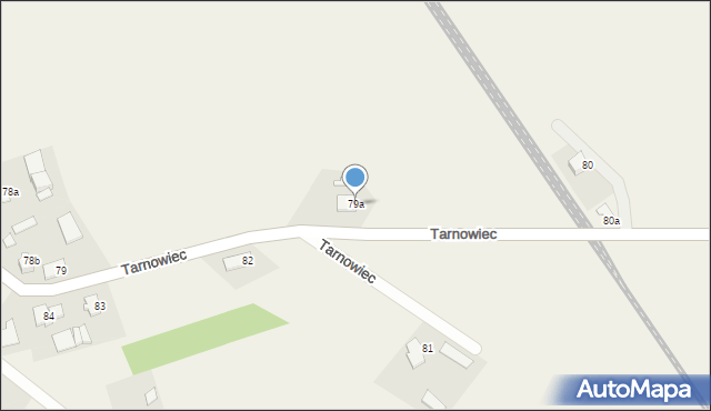 Tarnowiec, Tarnowiec, 79a, mapa Tarnowiec