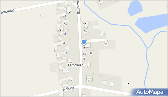 Tarnowiec, Tarnowiec, 63, mapa Tarnowiec