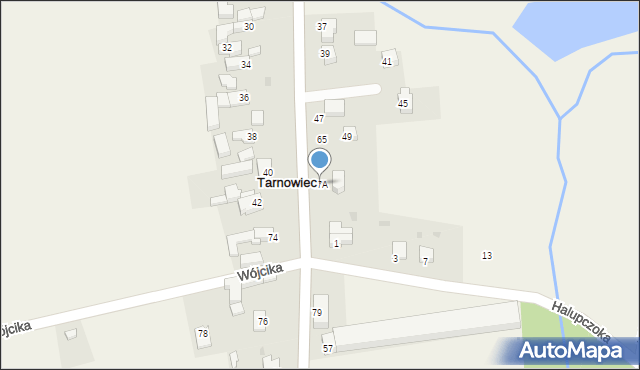 Tarnowiec, Tarnowiec, 67A, mapa Tarnowiec