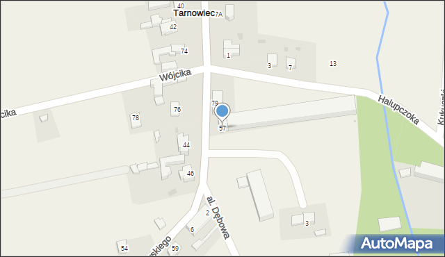 Tarnowiec, Tarnowiec, 79a, mapa Tarnowiec