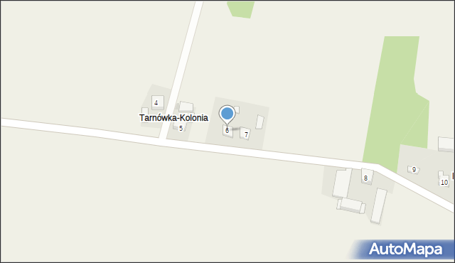 Tarnówka, Tarnówka, 6, mapa Tarnówka