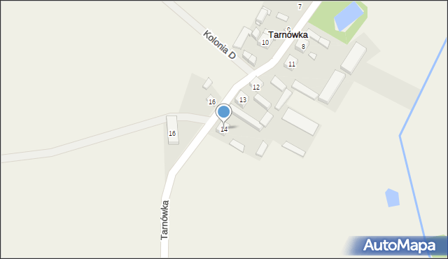 Tarnówka, Tarnówka, 14, mapa Tarnówka