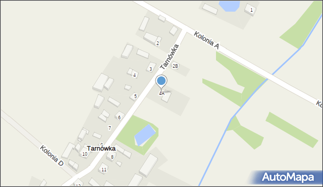 Tarnówka, Tarnówka, 4A, mapa Tarnówka