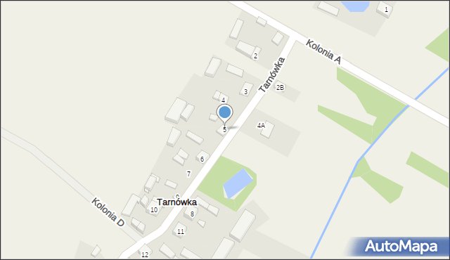 Tarnówka, Tarnówka, 5, mapa Tarnówka
