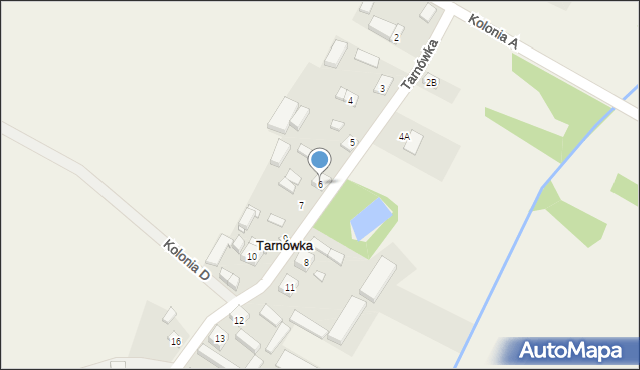 Tarnówka, Tarnówka, 6, mapa Tarnówka