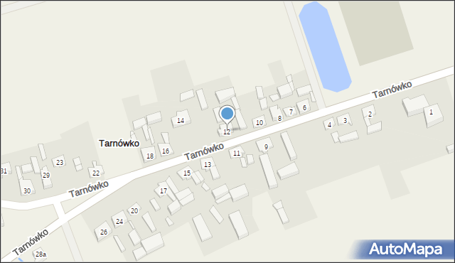 Tarnówko, Tarnówko, 12, mapa Tarnówko