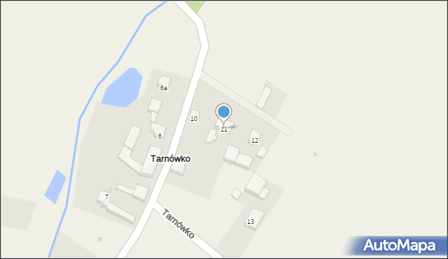 Tarnówko, Tarnówko, 11, mapa Tarnówko