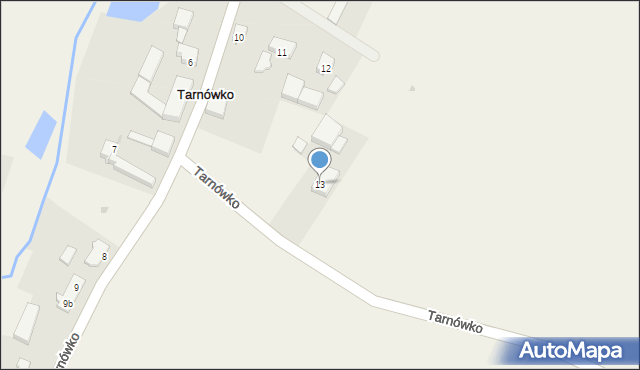 Tarnówko, Tarnówko, 13, mapa Tarnówko