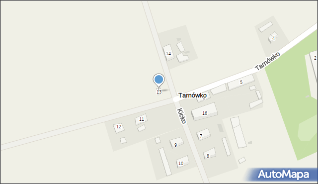 Tarnówko, Tarnówko, 13, mapa Tarnówko