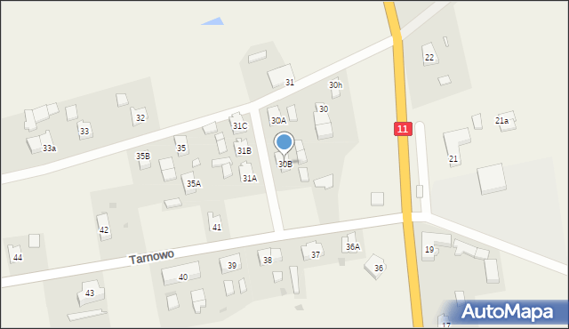 Tarnowo, Tarnowo, 30B, mapa Tarnowo