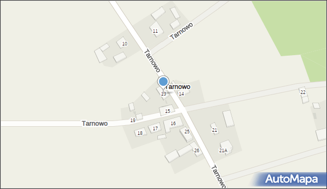 Tarnowo, Tarnowo, 13, mapa Tarnowo