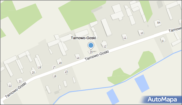 Tarnowo-Goski, Tarnowo-Goski, 13, mapa Tarnowo-Goski