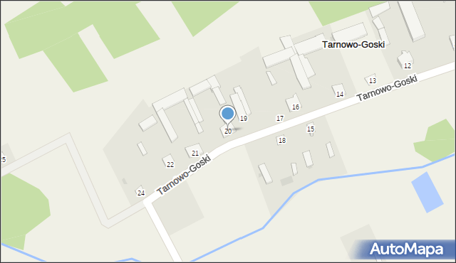 Tarnowo-Goski, Tarnowo-Goski, 20, mapa Tarnowo-Goski