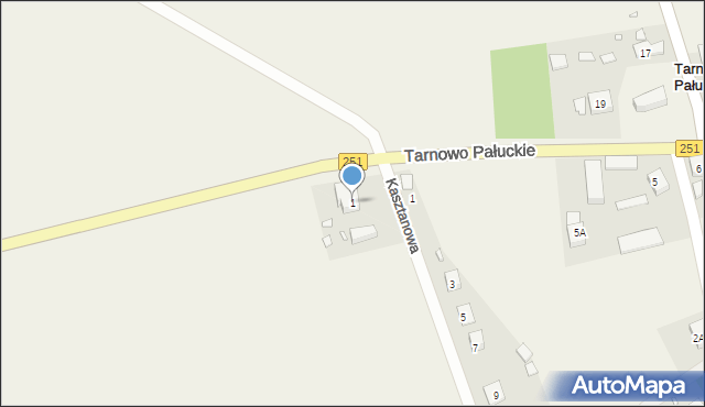 Tarnowo Pałuckie, Tarnowo Pałuckie, 1, mapa Tarnowo Pałuckie