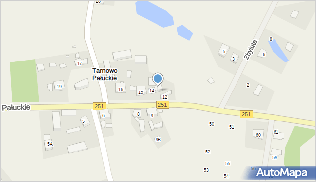 Tarnowo Pałuckie, Tarnowo Pałuckie, 13, mapa Tarnowo Pałuckie