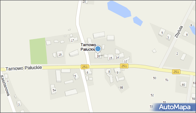 Tarnowo Pałuckie, Tarnowo Pałuckie, 16, mapa Tarnowo Pałuckie