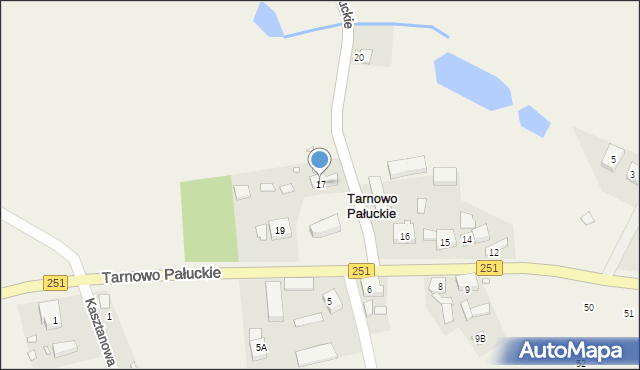 Tarnowo Pałuckie, Tarnowo Pałuckie, 17, mapa Tarnowo Pałuckie