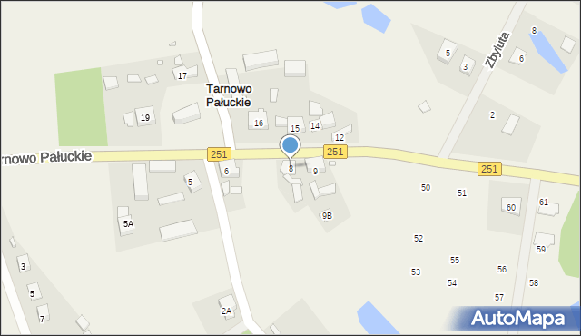 Tarnowo Pałuckie, Tarnowo Pałuckie, 8, mapa Tarnowo Pałuckie