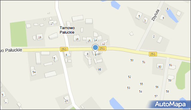 Tarnowo Pałuckie, Tarnowo Pałuckie, 9, mapa Tarnowo Pałuckie