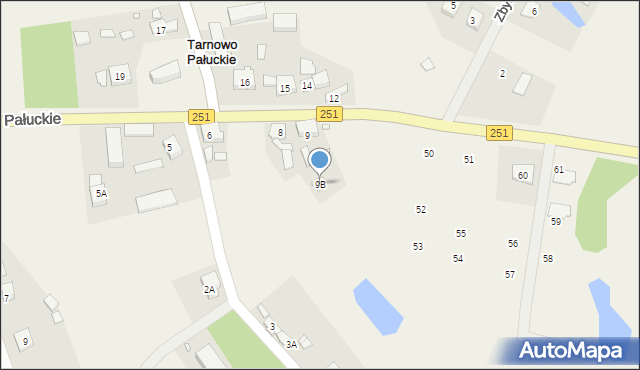 Tarnowo Pałuckie, Tarnowo Pałuckie, 9B, mapa Tarnowo Pałuckie