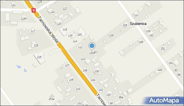 Tarnowska Wola, Tarnowska Wola, 112A, mapa Tarnowska Wola