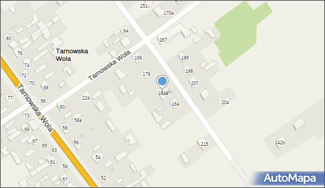 Tarnowska Wola, Tarnowska Wola, 164a, mapa Tarnowska Wola