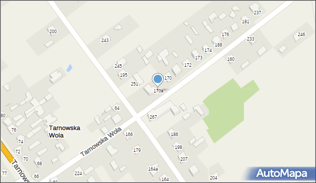Tarnowska Wola, Tarnowska Wola, 170a, mapa Tarnowska Wola