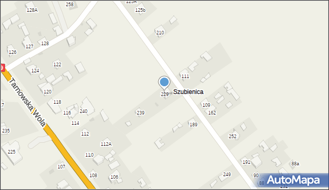 Tarnowska Wola, Tarnowska Wola, 229, mapa Tarnowska Wola