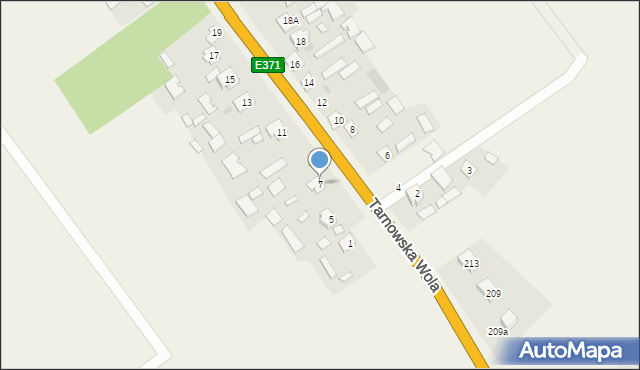 Tarnowska Wola, Tarnowska Wola, 7, mapa Tarnowska Wola