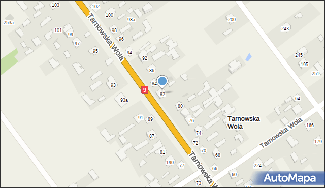 Tarnowska Wola, Tarnowska Wola, 82, mapa Tarnowska Wola