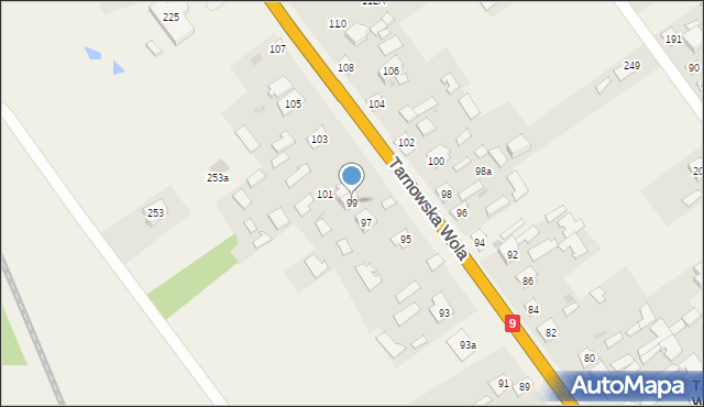 Tarnowska Wola, Tarnowska Wola, 99, mapa Tarnowska Wola