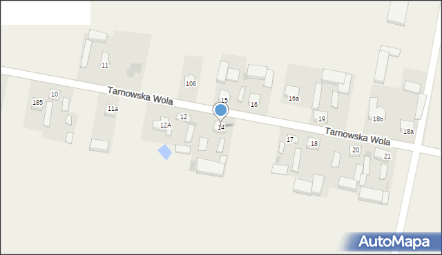 Tarnowska Wola, Tarnowska Wola, 14, mapa Tarnowska Wola