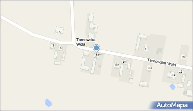 Tarnowska Wola, Tarnowska Wola, 189, mapa Tarnowska Wola