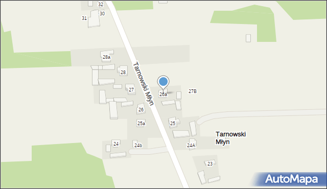 Tarnowski Młyn, Tarnowski Młyn, 26a, mapa Tarnowski Młyn